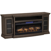 Twin-Star International Cool Glow 42MM67211-B335 Media Mantel with Firebox - Buxton Brown