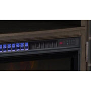 Twin-Star International Cool Glow 42MM67211-B335 Media Mantel with Firebox - Buxton Brown