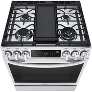 LG 30-inch Dual Fuel Range with Air Fry and ProBake® Convection LSDL6336F