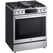 LG STUDIO 30-inch Dual Fuel Range with ProBake Convection® and EasyClean® LSDS6338F
