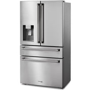 Thor Kitchen 36-inch Professional French Door Refrigerator with Ice and Water Dispenser TRF3601FD