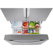 LG 36-inch, 27 cu. ft. Counter-Depth Max French 3-Door Refrigerator with Linear Cooling™ LRFLC2706S