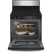 GE 30-inch Freestanding Electric Range with Radiant Smooth Cooktop JB480STSS