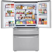 LG 30-inch, 29.5 cu. ft. Freestanding French 4-Door Refrigerator with Full-Convert™ Drawer LRMXS3006S