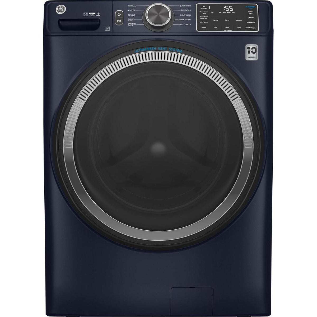 GE 4.8 cu. ft. Front Loading Washer with OdorBlock™ GFW550SPRRS