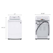 LG Top Loading Washer with TurboDrum™ Technology WT7010CW