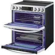 LG 30-inch 7.3 cu. ft. Slide-In Electric Double Range with ProBake® Convection and InstaView® LTEL7337F