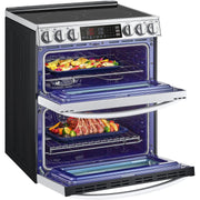 LG 30-inch 7.3 cu. ft. Slide-In Electric Double Range with ProBake® Convection and InstaView® LTEL7337F