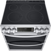 LG 30-inch 7.3 cu. ft. Slide-In Electric Double Range with ProBake® Convection and InstaView® LTEL7337F