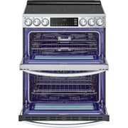 LG 30-inch 7.3 cu. ft. Slide-In Electric Double Range with ProBake® Convection and InstaView® LTEL7337F
