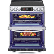 LG 30-inch 7.3 cu. ft. Slide-In Electric Double Range with ProBake® Convection and InstaView® LTEL7337F