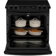 GE 30-inch, Drop-In Electric Range with Ceramic Glass Cooktop JD630DTBB