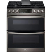 LG 30-inch Slide-In Gas Double Range with ProBake® Convection and InstaView® LTGL6937D