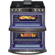 LG 30-inch Slide-In Gas Double Range with ProBake® Convection and InstaView® LTGL6937D
