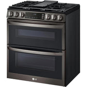 LG 30-inch Slide-In Gas Double Range with ProBake® Convection and InstaView® LTGL6937D