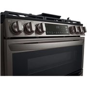 LG 30-inch Slide-In Gas Double Range with ProBake® Convection and InstaView® LTGL6937D