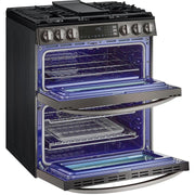 LG 30-inch Slide-In Gas Double Range with ProBake® Convection and InstaView® LTGL6937D