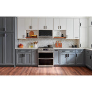 LG 30-inch Slide-In Gas Double Range with ProBake® Convection and InstaView® LTGL6937F