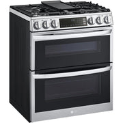 LG 30-inch Slide-In Gas Double Range with ProBake® Convection and InstaView® LTGL6937F
