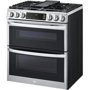 LG 30-inch Slide-In Gas Double Range with ProBake® Convection and InstaView® LTGL6937F
