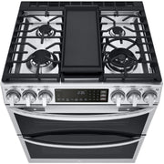 LG 30-inch Slide-In Gas Double Range with ProBake® Convection and InstaView® LTGL6937F