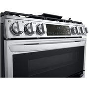 LG 30-inch Slide-In Gas Double Range with ProBake® Convection and InstaView® LTGL6937F