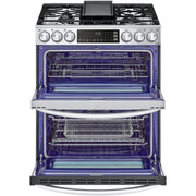 LG 30-inch Slide-In Gas Double Range with ProBake® Convection and InstaView® LTGL6937F