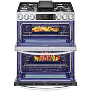LG 30-inch Slide-In Gas Double Range with ProBake® Convection and InstaView® LTGL6937F