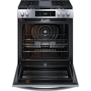 Frigidaire Gallery 30-inch Gas Range with Convection Technology GCFG3060BF