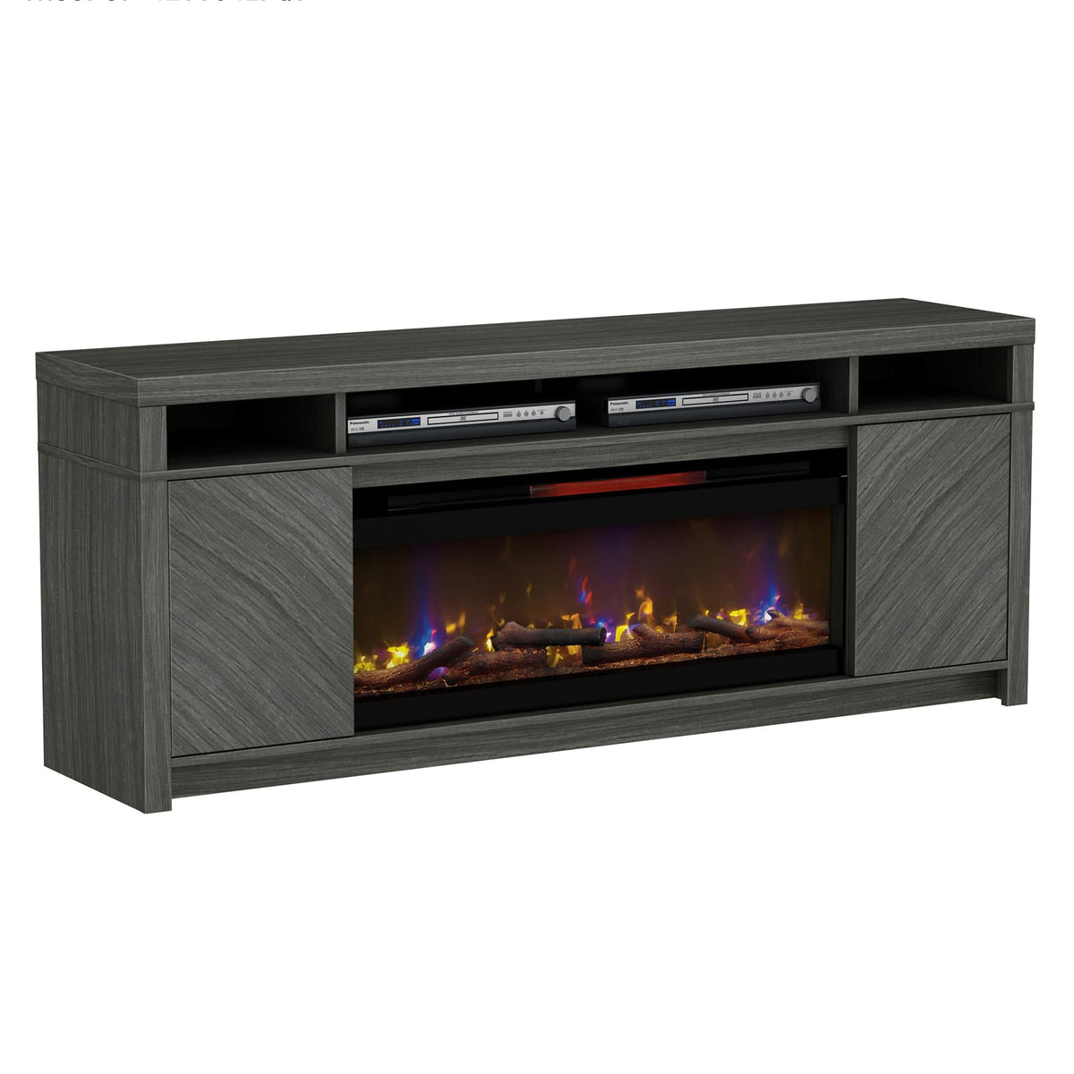 Twin-Star International Morado Bay 42MM6717-PO126 TV Stand with Electric Fireplace