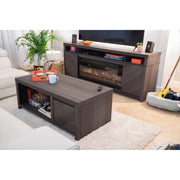Twin-Star International Morado Bay 42MM6717-PO126 TV Stand with Electric Fireplace