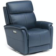 Flexsteel View 1524-52PH Swivel Power Recliner with Power Headrest and Lumbar