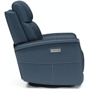 Flexsteel View 1524-52PH Swivel Power Recliner with Power Headrest and Lumbar