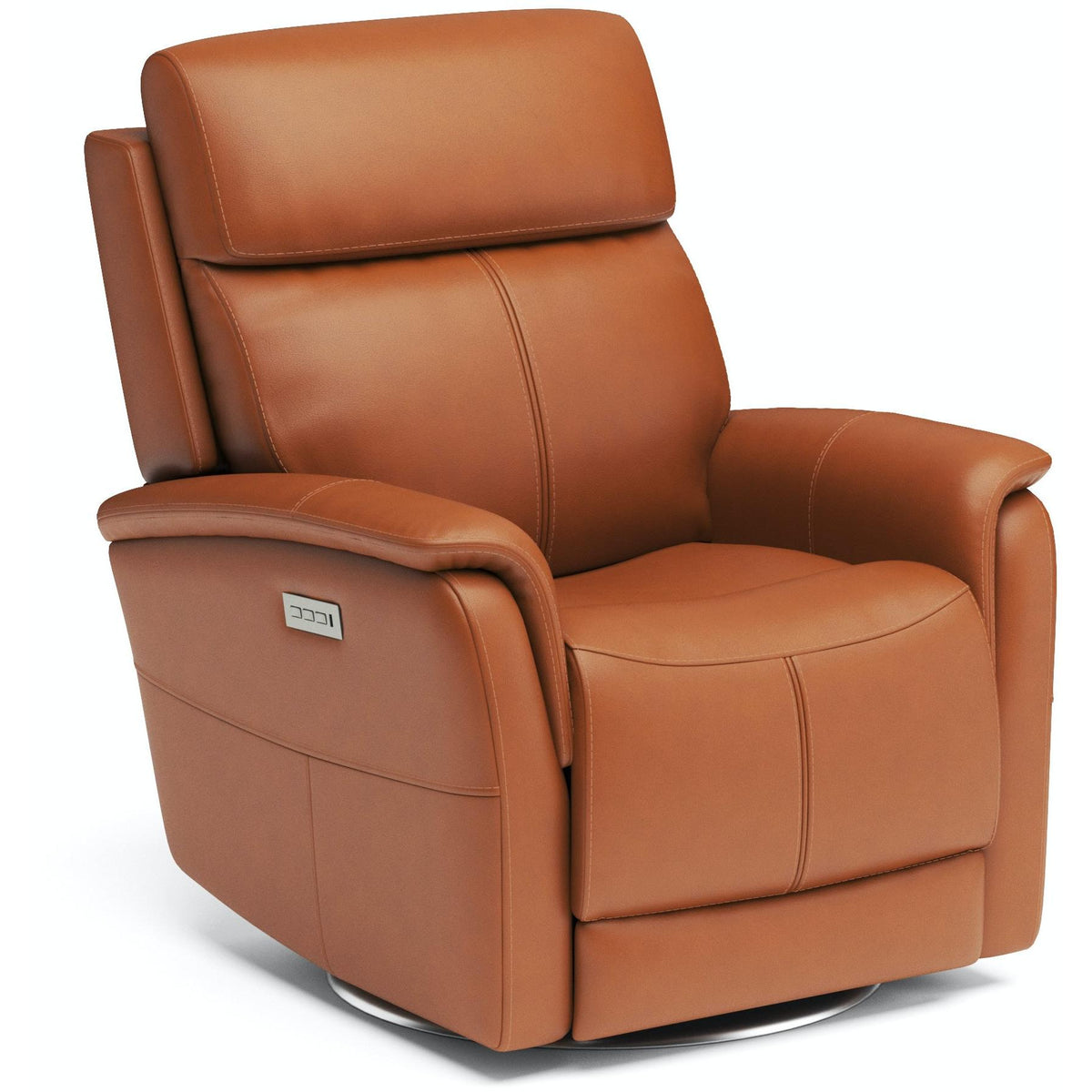 Flexsteel View 1524-52PH Swivel Power Recliner with Power Headrest and Lumbar