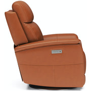 Flexsteel View 1524-52PH Swivel Power Recliner with Power Headrest and Lumbar