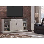 Twin-Star International Cabaret 32MM90188-W476 TV Stand with Electric Fireplace - Weathered White
