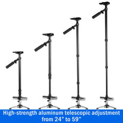 Vivitar Professional 59" Telescopic Photo/Video Stabilizer, Weighted Tripod Base, Red
