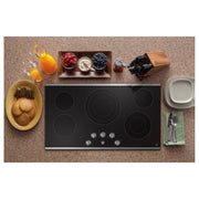 GE 36-inch Built-in Electric Cooktop JEP5036STSS