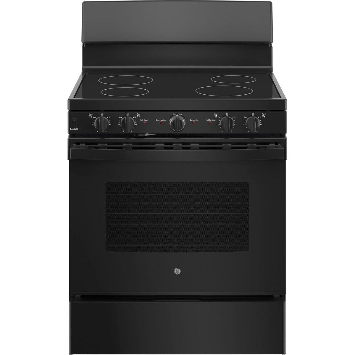 GE 30-inch Freestanding Electric Range with Radiant Smooth Cooktop JB480DTBB