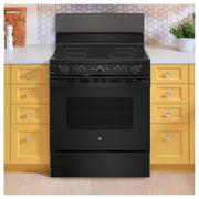 GE 30-inch Freestanding Electric Range with Radiant Smooth Cooktop JB480DTBB