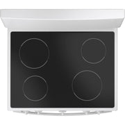 GE 30-inch Freestanding Electric Range with Radiant Smooth Cooktop JB480DTWW