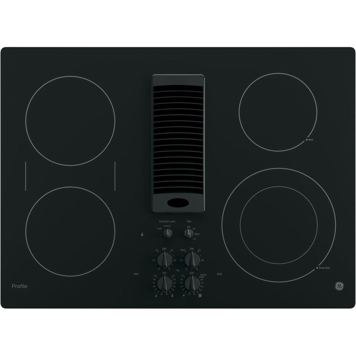 GE Profile 30-inch Built-In Electric Cooktop PP9830DRBB