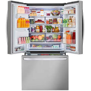 LG 36-inch, 26 cu. ft. Counter-Depth French 3-Door Refrigerator with Dual Ice Makers LRFXC2606S