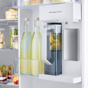 Samsung 36-inch, 22.6 cu. ft. Counter-Depth Side-by-Side Refrigerator with Beverage Center™ RS23CB7600QLAA