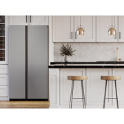 Samsung 36-inch, 28 cu. ft. Side-by-Side Refrigerator with Beverage Center™ RS28CB7600QLAA