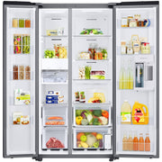 Samsung 36-inch, 28 cu. ft. Side-by-Side Refrigerator with Beverage Center™ RS28CB7600QLAA
