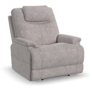 Flexsteel Zecliner 1091-50PH Power Recliner with Power Headrest and Lumbar - Light Grey