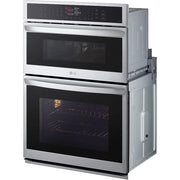 LG 30-inch, 6.4 cu. ft. Built-in Combination Wall Oven with ThinQ® Technology WCEP6423F