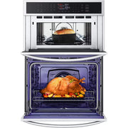 LG 30-inch, 6.4 cu. ft. Built-in Combination Wall Oven with ThinQ® Technology WCEP6423F