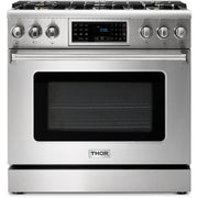 Thor Kitchen 36-inch Freestanding Gas Range with Convection Technology TRG3601